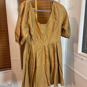 Joyfolie Shimmering Gold Dress